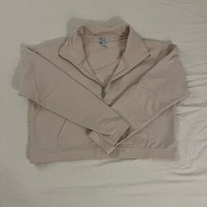 FLX quarter-zip pullover sweatshirt (light pink)